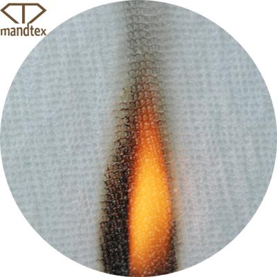 China Custom High Quality Breathable Stretch CFR-1633 50%Acrylic 50% Permanent Flame Retardant Fiberglass RTS Knitting Fabric For Sponge Blanket for sale