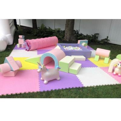 China Eco-friendly Kindergarten Kids Indoor Playground Equipment Soft Climber Set Soft Play Toddler for sale