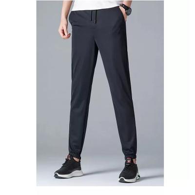 China Anti-Wrinkle Flexibility Sustainable High Mens Solid Waist Combat Sports Pants Casual Running Pockets Sporty Pants For Men for sale