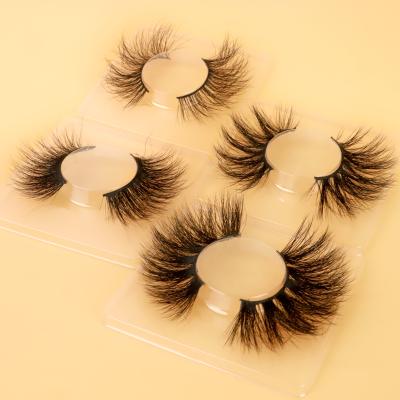 China False Eyelash 25mm Mink Eyelash Factory Price Natural Soft Wholesale 3d Mink Eyelashes for sale