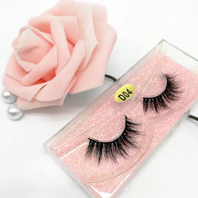 China Beauty 100% Natural 3D Mink Long Strip Lashes Cross False Eyelashes With Private Label Packaging D48 for sale