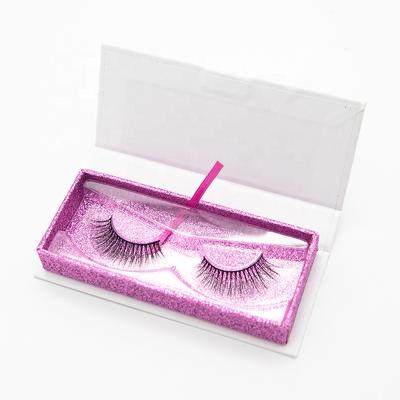 China New Cheap Price Style 3D Winged Synthetic False Eyelash With Custom Package Box for sale