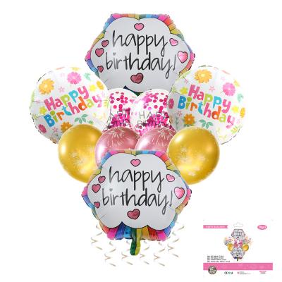 China Birthday Party Decoration Kids Toys Birthday Foil Balloons Kids Toy Boys Girls Balloons Set Gift Gift New Designs 10pcs for sale