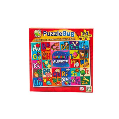 China Hot Selling Cheap Custom Color Cardboard Kids English Letter Puzzle Bug Customize for sale