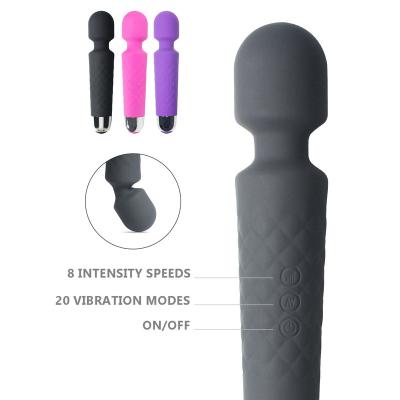 China Rechargeable Silicone Vibrator Personal Massager for Women and Men with Memory Make Compact Cordless Powerful and Waterproof USB Rechargeable with Magic 30 for sale