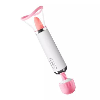 China 12 Modes Quiet Heating G-spot Oral Sex Toys For Woman Nipple Sucking Clitoral Stimulator Sex Licking Tongue Sucker Vibrator for sale