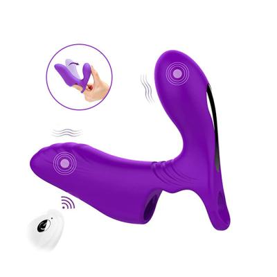 China Magic Wand Personal Massager G Motor Dual Spot Finger Vibrator for Women, Hidden Personal Clit Vibrator with 9 Vibrating Textured Tips for Intense Stimula for sale