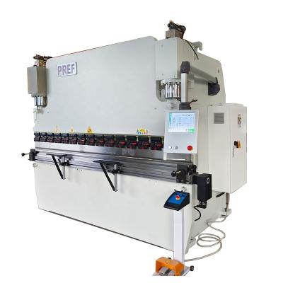 China Hotels Automatic Hydrabend Power Press Brake 100t/3200mm 100t/200t E21 TP10 for Aluminum Carbon Steel with Reliable Pump Component for sale