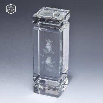 China Wholesale Europe Customize Souvenir Gift Solid Crystal Glass Blank Cube Laser 3d K9 Clear for sale