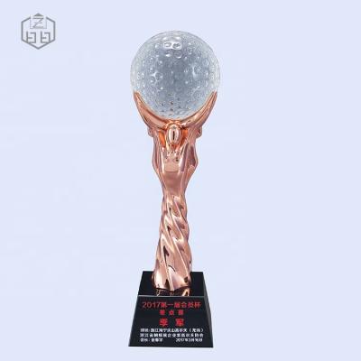 China Europe Customize Unique Design Golf Prize To Honor Gifts Metal Crafts Trophy for sale