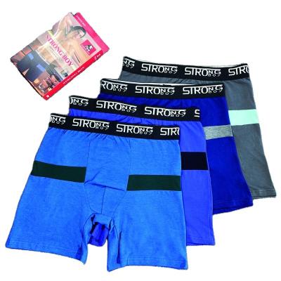 China Breathable Underwear Manufacturers Wholesale Custom Underwear For Men Cotton/Spandex Custom Logo Plus Size Men's Boxers for sale