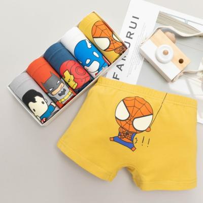 China Good Quality Breathable Soft OEM ODM Wholesale Kids Briefs Briefs Kids Cartoon Print Underwear Boys Kids Boxer for sale