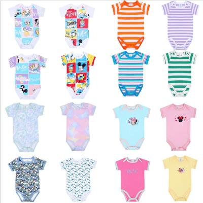 China Infant Romper Beanie Cotton Short Spandex Baby Boys Girls Sleeeves Jumpsuit Infant Jumpsuit Set for sale