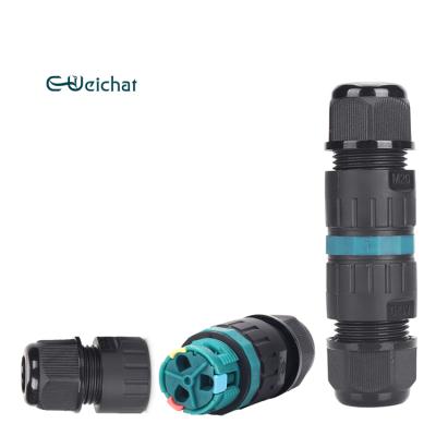 China Led Lighting Factory Direct Sales 2 3 Pin Cable Power Electrical Fast Ip68 Waterproof Connector for sale