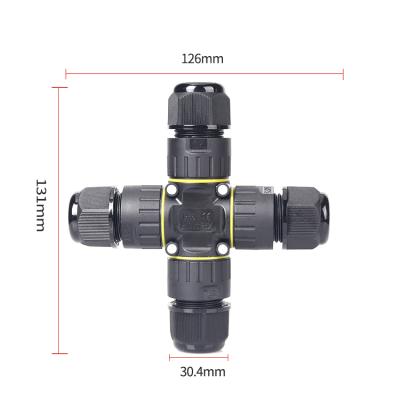 China Waterproof Led High Power Terminal X Power Electrics Test Type Industrial Strip Connector for sale