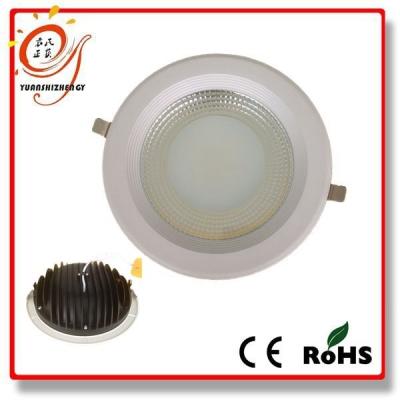 China Good Quality Round Cap Shape Headphone Aluminum Radiator 200mm Cob Led Down Lightweight 20W for sale