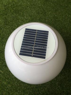 China Round Ball Modern Solar Powered Plastic Lamp Shade With PC/PMMA Cover for sale