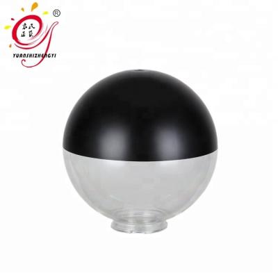 China New Product Street Garden Pillar Staircase Stand Ceiling Modern Outdoor 300mm Ball Pendant Light Acrylic Plastic Black Cover for sale