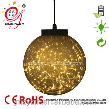 China Indoor/outdoor commerical transparent color hanging ball shade starry sky led pendant light for sale