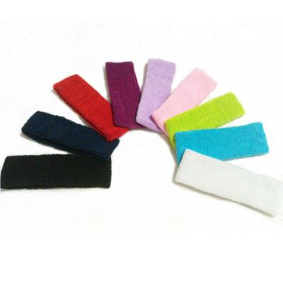 China Fashion Tops Selling Customized Logo Hair Bands Comfortable Sweat Cheap Girls Running Athletic Sports Headband for sale