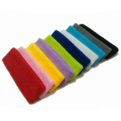 China Unisex Terry Sports Sweat Breathable Sweat Head Bands Men Elastic Women Fitness Yoga Cloth Towel Fashion Factory for sale