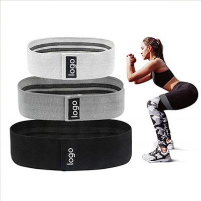 China Custom Trainer Gray Fabric Resistance Set Booty Buliding Logo Elastic Exercise Loop Fitness Body Bands Custom With Bag for sale