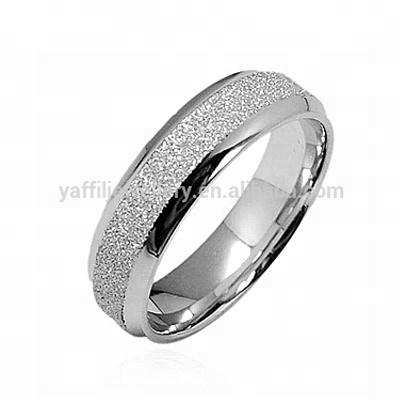 China Hot Sale Classic Fashion Classic Design Sandblasting Silver Band 925 Ring for sale