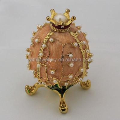 China Nickel and Lead Free Small Pink Enamel Trinket Box, Pearlescent Inlaid Jewelry Box for sale