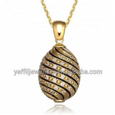 China Brass / Alloy Silver / 925 Sterling / Customize Egg Style Full Faberge Crystals Pendant Charm for sale