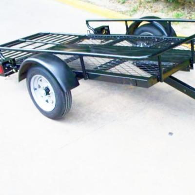 China Car Trailer Powder Coated Steel Utility Car Trailers Farm Travel Trailer for sale