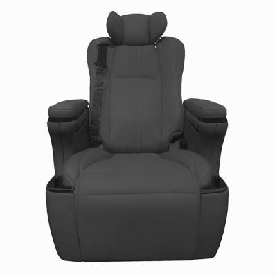 China Luxury Business Van RV Electric Leg Rest, Backrest Front And Back Slide Nappa Leather Covered Car VIP Double Seat Electric Single Seat for sale