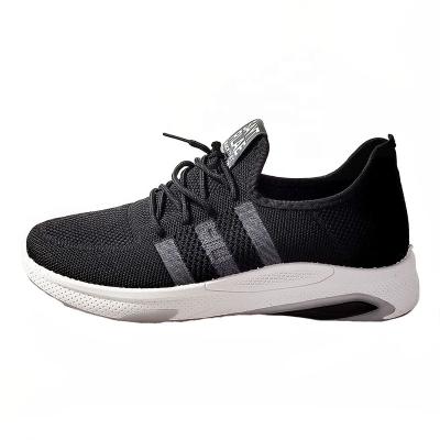 China Fashion Trend Made in China Good Men's Walking Bounce Shoes Black Breathable Mesh Shoes for sale