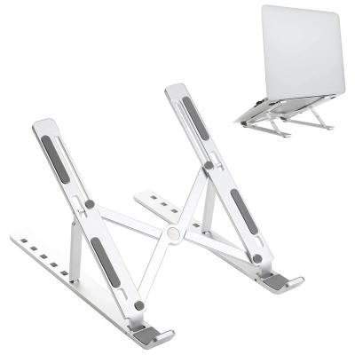 China Adjustable Drop (Height) Shipping Portable Aluminum Foldable Laptop Stand Adjustable Height Folding Laptop Stand Holder for sale