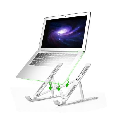 China Kinscoter Adjustable Portable Aluminum Folding Laptop Stand Adjustable Height (Height) Folding Laptop Stand Stand for sale