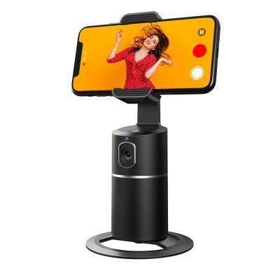 China New Technology PORTABLE Portable Smart Shooting Auto Face AI Auto Rotate 360 ​​Object Tracking Cell Phone Holder for sale