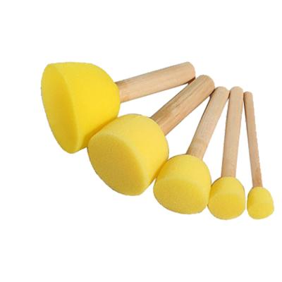 China Watercolor Oil Acrylic Gouache Painting Cute Different Sizes Blot Hair Artist Painting Brush Set For Kids for sale