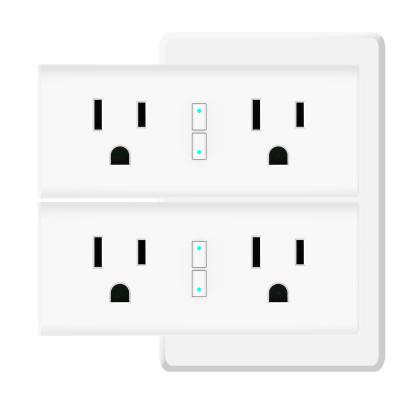 China US Remote Control Wifi Smart Plug Voice Control With Echo / Google Home for sale