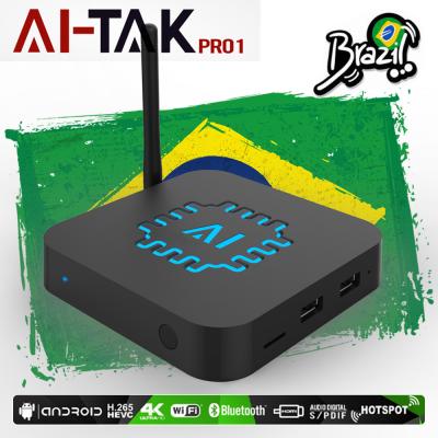 China HTV5 IPTV Box Brasil  4K  400 TV Channels Bluetooth Android 6.0 With Playback for sale