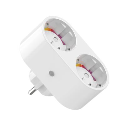 China Two Packs Wifi Smart Plug With Energy Monitoring , EU Standard Timer Socket for sale