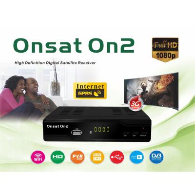 China 4M Flash HD Satellite Digital Receiver , Ethernet Satellite Receiver DVB-S2 ONSAT ON2 for sale