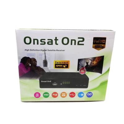 China Receptor 1080P HD completo da televisão satélite de DVB-S2 ONSAT ON2 Digitas com 6 meses de código de TCAM à venda