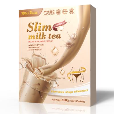 China Special Design Private Label Milk Tea Low Salt Slim Fast 14 Days Detox Flat Belly Tea Slimming Milk Tea for sale