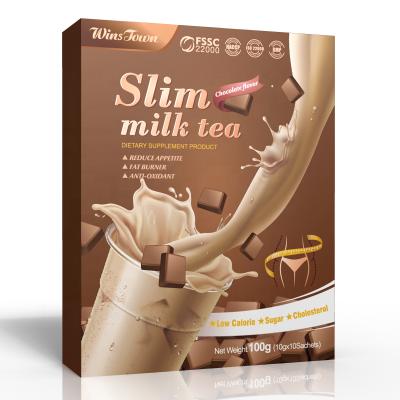 China Special Design Private Label Milk Tea Low Salt Slim Fast 14 Days Detox Flat Belly Tea Slimming Milk Tea for sale