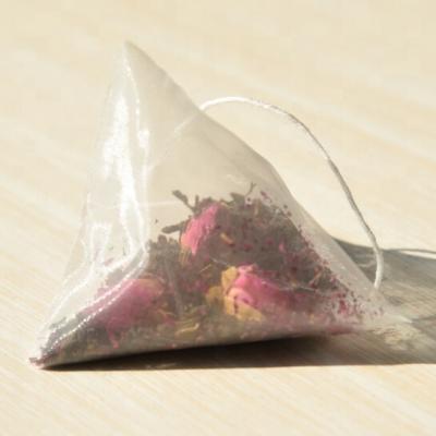 China Tea Rose Flower Black Pu er tea bags flavored tea pyramid tea bags manufacturer in China with HACCP ISO22000 GMP for sale