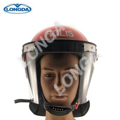 China Water Proof And Fog Proof Good Quality Equipment Comfortable Red Military Army Anti Riot Helmet for sale