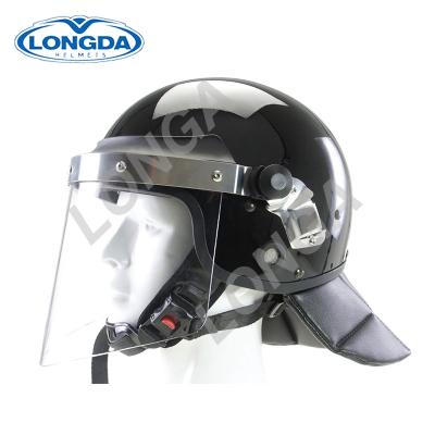 China Water Proof And Fog Proof LONGA Qualified Treated Anti Riot Military Helmet With Sun Visor for sale