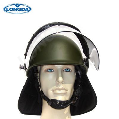 China High Quality Anti Rust Proof Screw Police Anti Impact Riot Helmet With Sun Visor for sale