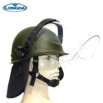 China Water Proof And Fog Proof Resistance High Impact Safety Police Anti Riot Helmet For Equipments for sale