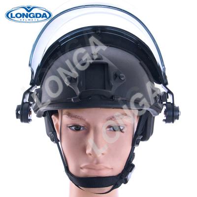 China For High Quality Police Army Military Tactical Ballistic Bulletproof Helmet With Sun Visor for sale