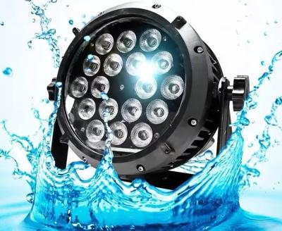 China Outdoor RGBW DMX LED Par Light Waterproof 18pcs*10w For Wedding for sale